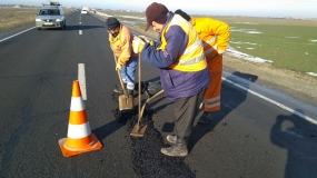 SDN SLOBOZIA - Reparatii cu mixtura stocabila DN2A km 60-62