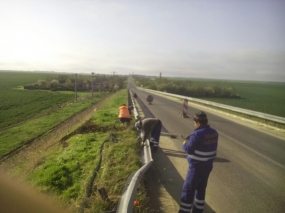Reparat parapet direcțional pasaj A2 km131