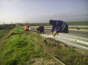 Reparat parapet direcțional pasaj A2 km131