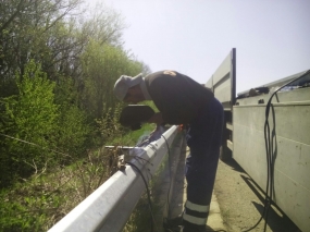 Reparat parapet direcțional pasaj 119  -  A2