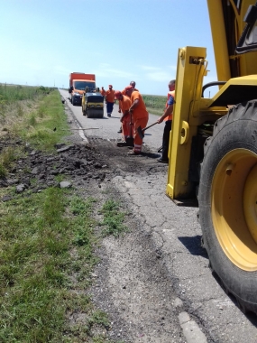 D Slobozia - Reparatii asfaltice cu mixtura calda BA16 DN2C km 66-69