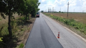 DN3B km 71+400 reparatii asfaltice cu mixtura calda