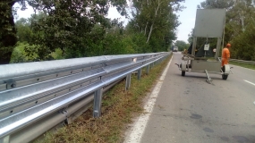 SDN Braila - Montat parapet de protectie DN 2B km 125÷126 Braila_Sendreni