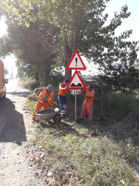 D Fetesti - Montat semnalizare rutiera - DN3B km 90+900-96+625