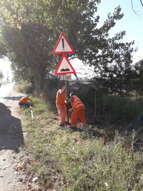 D Fetesti - Montat semnalizare rutiera - DN3B km 90+900-96+625