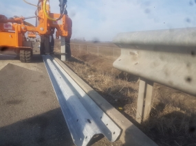 A2 CALEA 2 km 88  - Inlocuire parapete metalice degradate - Sectia Autostrazi