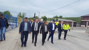 14.05.2019 - vizita Ministrului Transporturilor, Răzvan Cuc, însoțit de Directorul General al C.N.A.I.R. S.A., Narcis Ștefan Neaga, la obiectivul “Refacere sistem rutier DN 22H km 0+050-1+590”