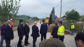 14.05.2019 - vizita Ministrului Transporturilor, Răzvan Cuc, însoțit de Directorul General al C.N.A.I.R. S.A., Narcis Ștefan Neaga, la obiectivul “Refacere sistem rutier DN 22H km 0+050-1+590”